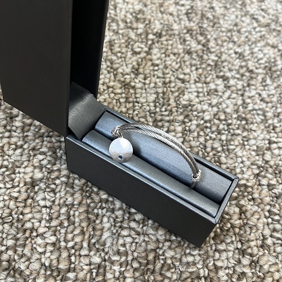 Gabriel & Co. Adjustable Bracelet with Round Sapphire Disc Charm - Picture 2 of 6